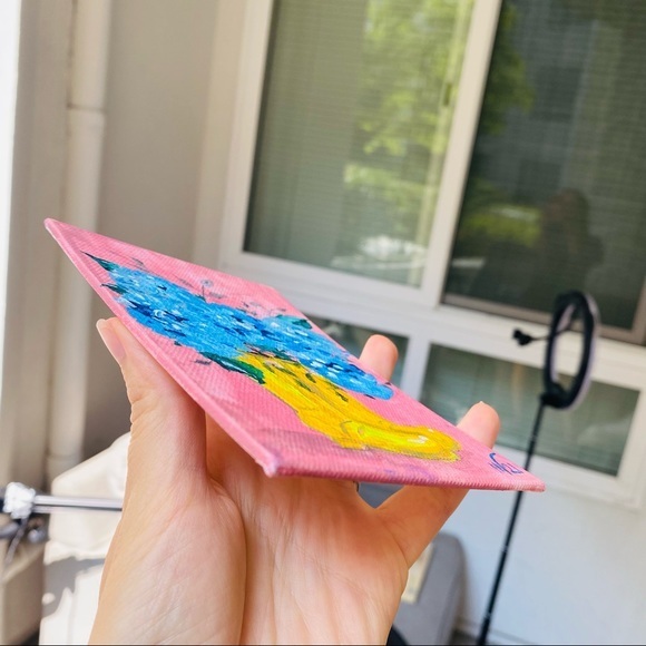 Rain Boot Painting Hydrangea Original Art Canvas Floral Artwork - Picture 8 of 10